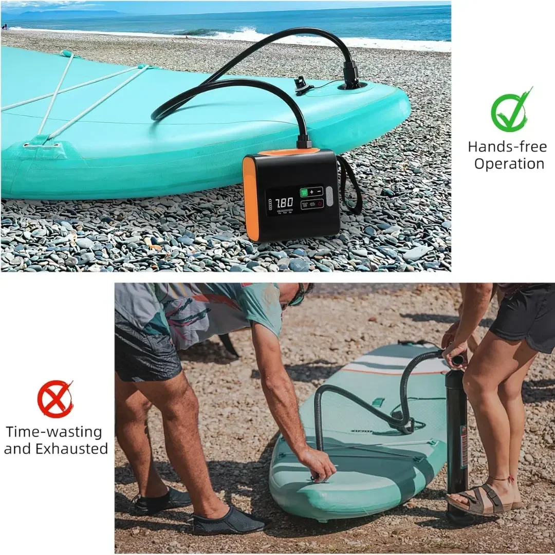 ポータブル屋外キャンプ用エアポンプ SUPエアポンプ 22P - Fishing Boat Paddle のレビューと価格