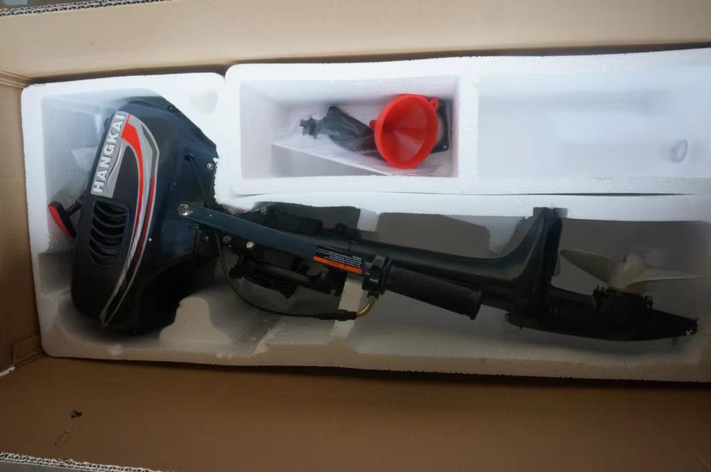 限定販売 新品 HANGKAI 2ストローク ブラック 3. - Fishing Boat Outboard Motor のレビューと価格