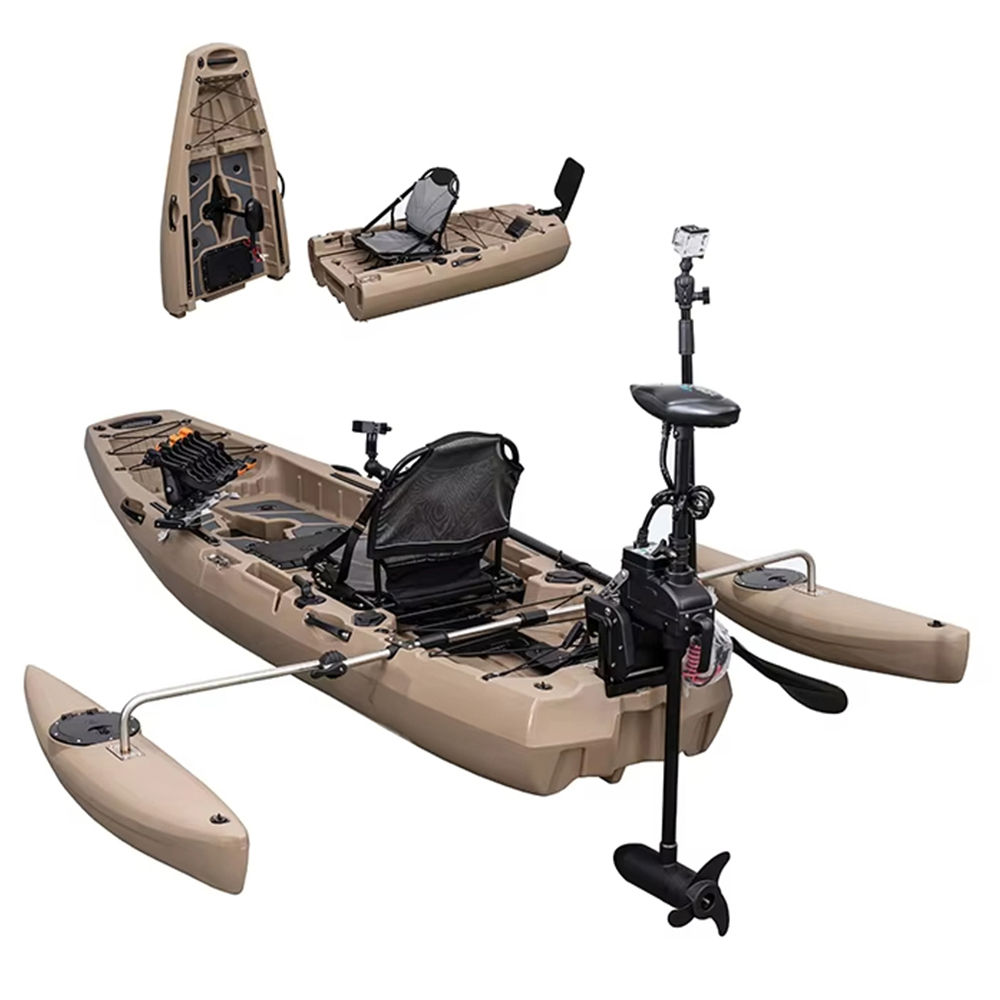 モジュール式カヤック、エンジン付きフィッシングボートカヌー、 - Fishing Boat Paddle のレビューと価格