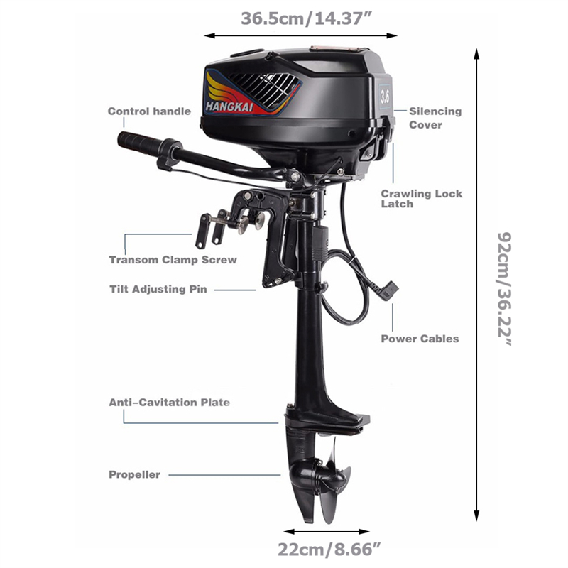 カヤック用電動船外機,ディンギー,カヌー,インフレータブル船 - Fishing Boat Outboard Motor のレビューと価格